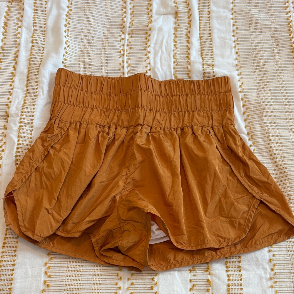 FP Movement by Free People High Waist Orange Shorts